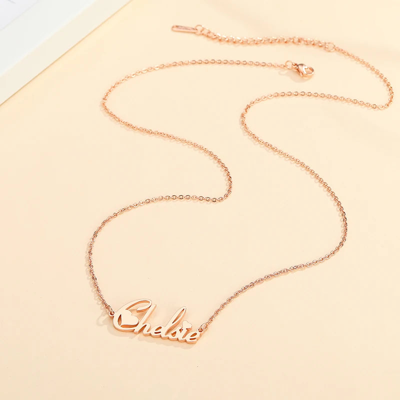 DODOAI Custom Necklaces Personalized Name Necklaces Jewelry Personality Letter Choker Necklaces with Name for Women Girls Mother