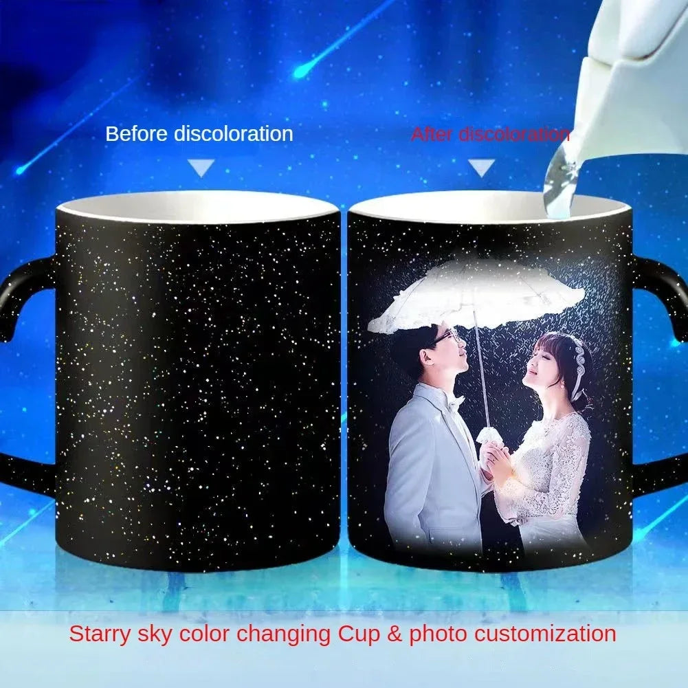 Custom Photo Magic Mug Coffee Mugs Unique Gift Color Change Mugs Ceramic Cup Personalized Gifts Funny Coffee Cups